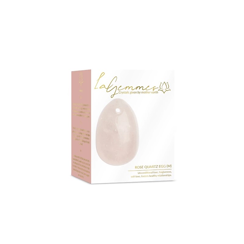 Kulka gejszy - La Gemmes Yoni Egg Rose Quartz M